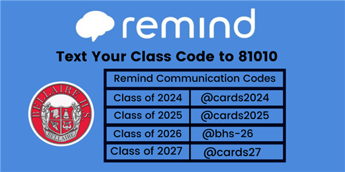 REmind Class codes